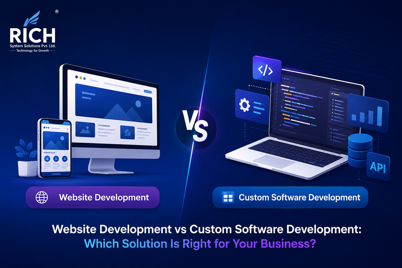 Website Development vs Custom Software Development: Which Solution Is Right for Your Business?